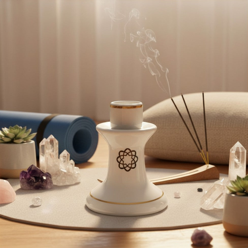Castiçal de Porcelana - Branco